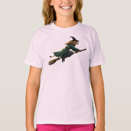 Rolig Lejon Häxa Halloween Barn T-Shirt