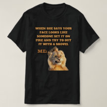 Rolig Lejon Meme T-shirt Design