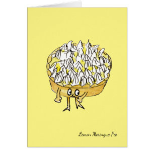 Rolig Lemon Meringue Paj Citat Konst Humor Hälsningskort