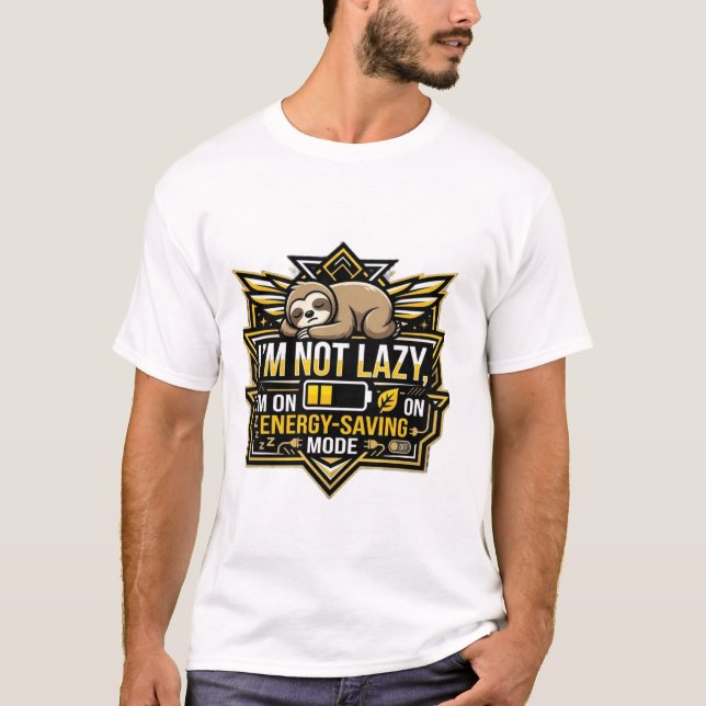 Rolig Lener Energibesparings T-Shirt (Framsida)