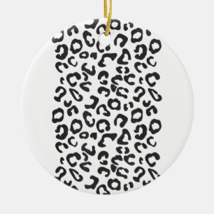 Rolig Leopard Djur Julgransprydnad Keramik
