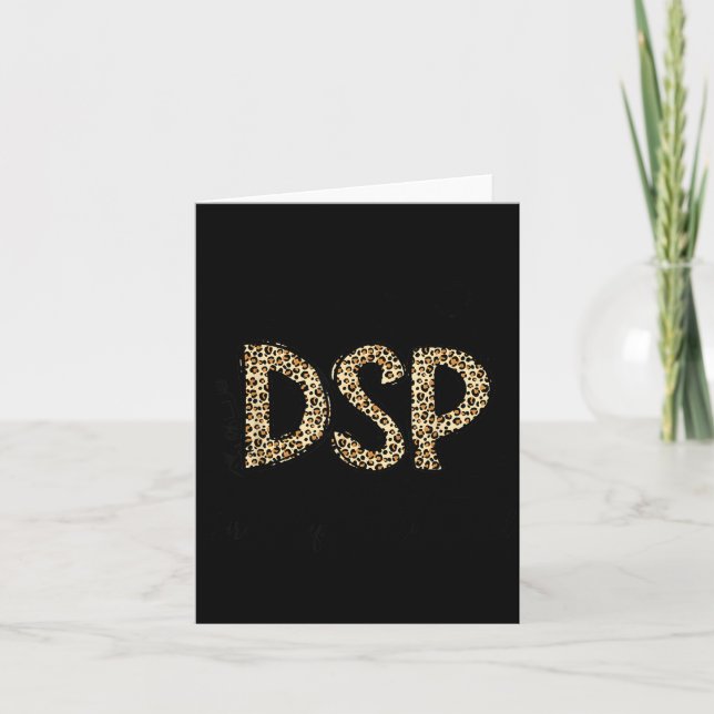 Rolig leopard dsp direkt support specialist vecka kort (Framsida)