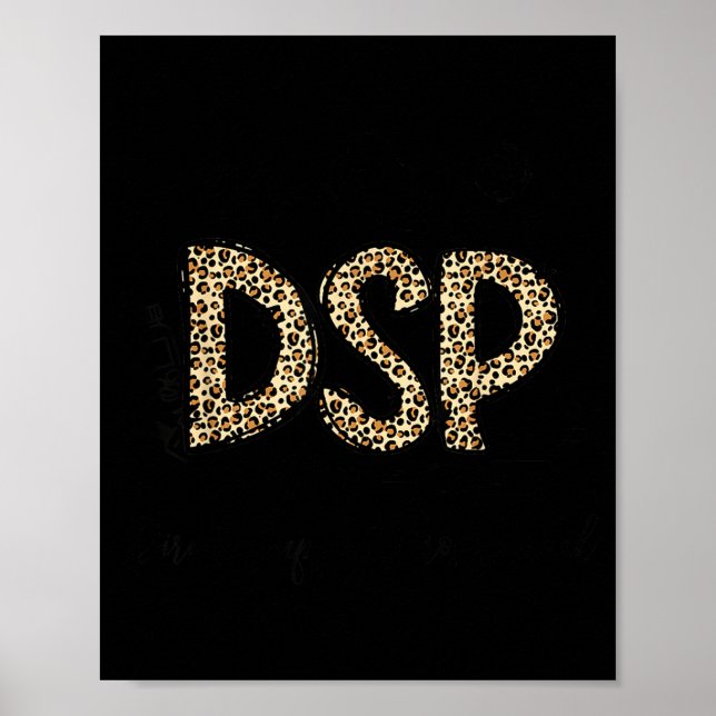 Rolig leopard dsp direkt support specialist vecka poster (Framsidan)