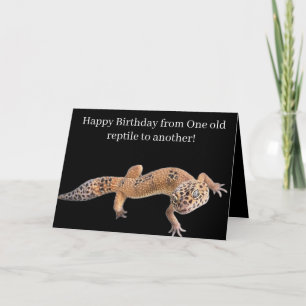 Rolig Leopard Gecko födelsedag Kort