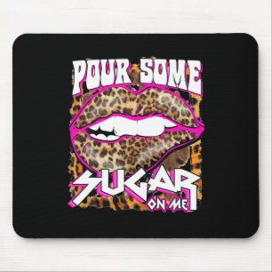 Rolig Leopard Hetrosa Läppar Häll Lite Socker På M Musmatta