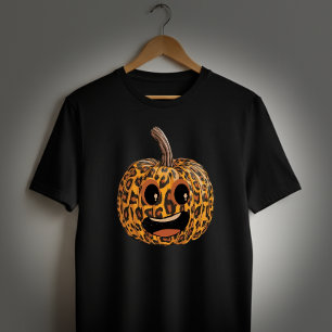 Rolig Leopardy Pumpkin T Shirt