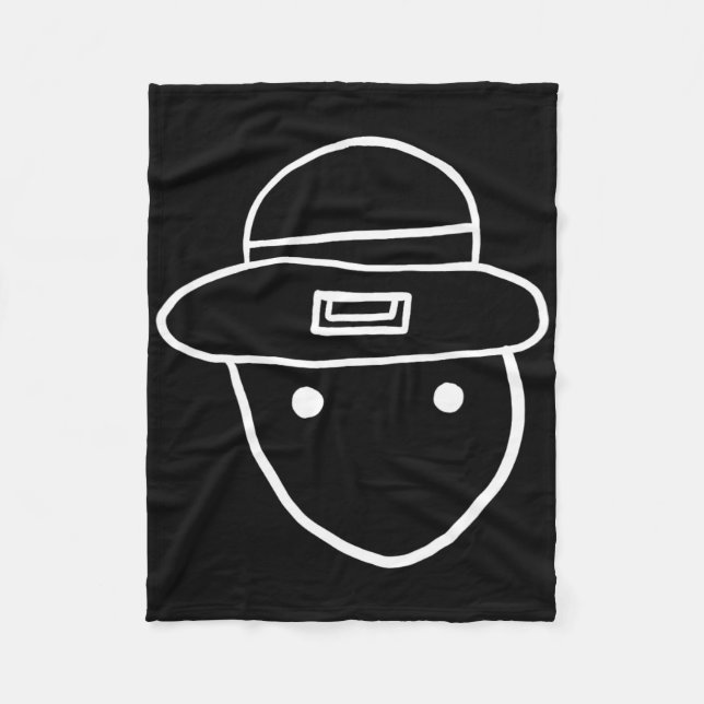 Rolig Leprechaun Amatör Sketch Meme Irländsk St Pa Fleecefilt (Framsidan)