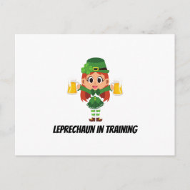 Rolig Leprechaun Vykort