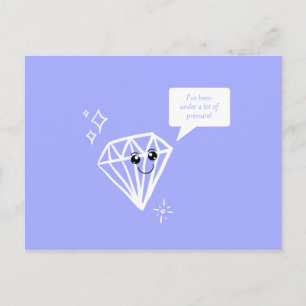 Rolig Lila Diamant Vykort