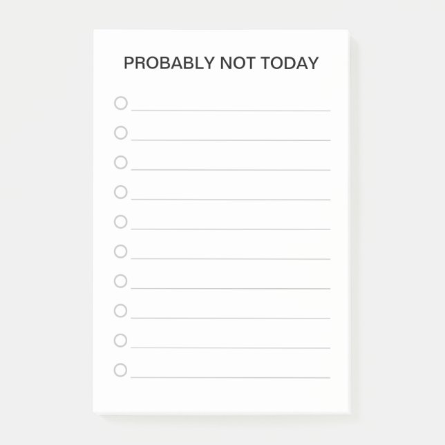 Rolig Listtillverkare Post-it Block (Framsida)