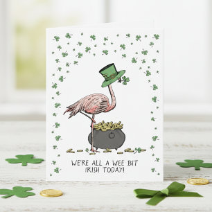 Rolig lite irländsk St. Patrick's Day-kort Kort