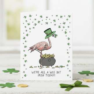Rolig lite irländsk St. Patrick's Day-kort Kort
