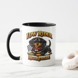 Rolig Liten Dachshund Låg Förare, Hög Attityd Mugg
