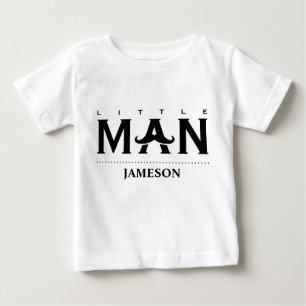 Rolig liten man Anpassat namn mustasch T Shirt