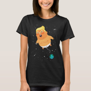 Rolig litet luftskepp för trumfbabyutrymme t shirt