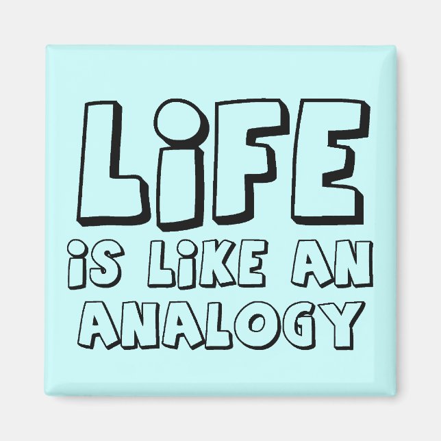 Rolig Livsanalogi Magnet Humor (Framsidan)