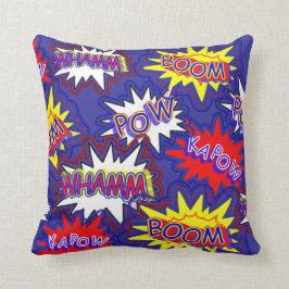 Rolig ljus bang Kapow för humorbokutropPow Kudde
