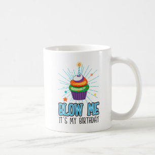 Rolig Ljusstake för Cupcake Släck Mig Det är Min F Kaffemugg