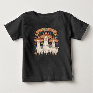 Rolig Llama Cinco De Mayo Festfirande T Shirt