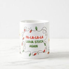Rolig Llama Julbelysningsmugg Kaffemugg
