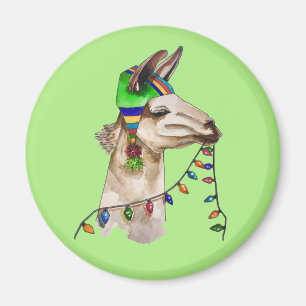 rolig llama magnet