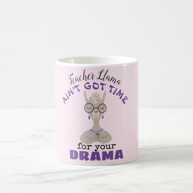 Rolig Llamaläraregåva Kaffemugg (Center)