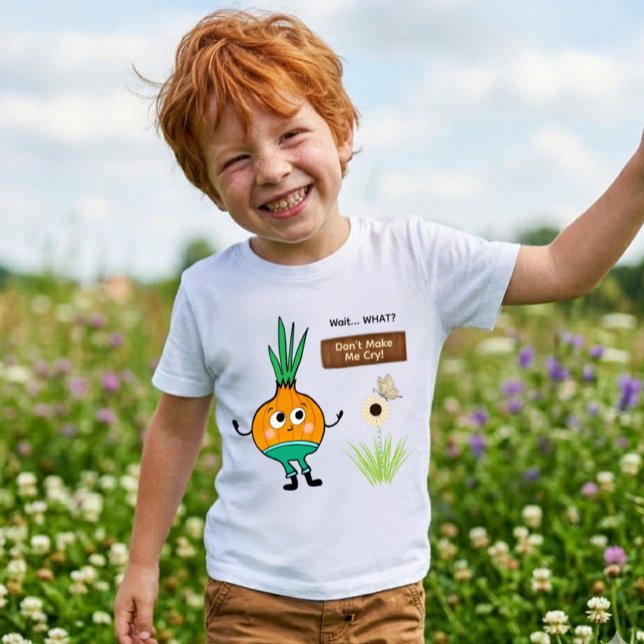 Rolig lök barn t-shirt – “Få mig inte att gråta! (Skapare uppladdad)