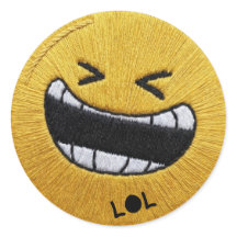 Rolig LOL skrattande Emoji WhatsApp-sticker | Söt
