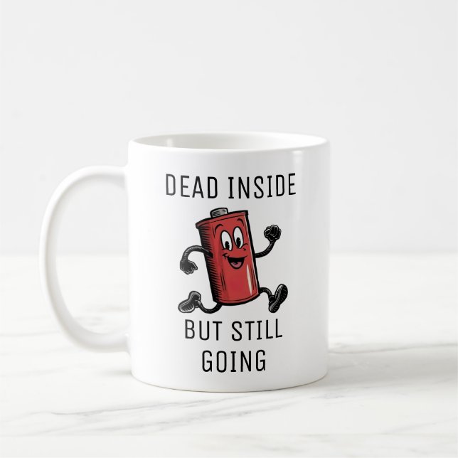 Rolig Löpande Batteri Kaffemugg (Vänster)