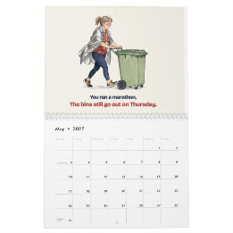 Rolig löparkalender 2027 för löpare kalender