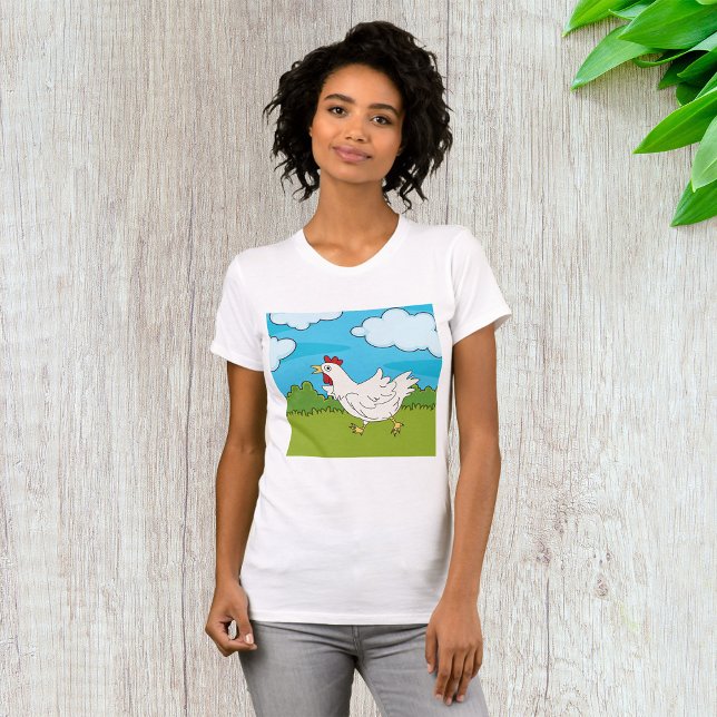 Rolig Löpmask Höns Gårdsdjur T Shirt (Skapare uppladdad)