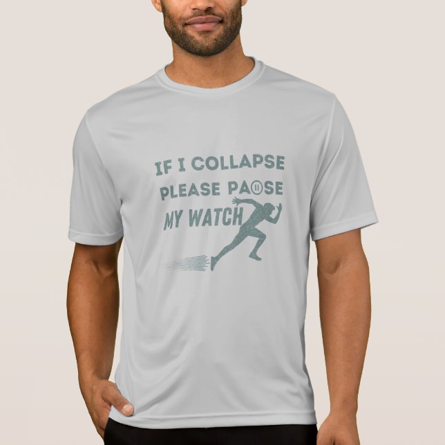 rolig löpning paus mitt uråldriga maraton T-Shirt (Framsida)