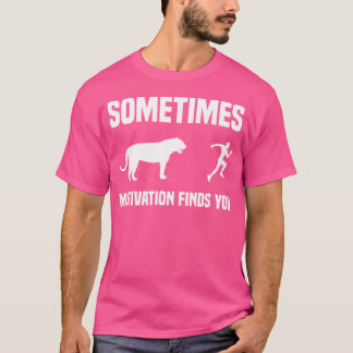 Rolig löpsport löpare Tiger Motivation hittar T Shirt