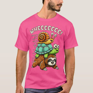 Rolig Löptur Ridning Söt Djurälskare T Shirt
