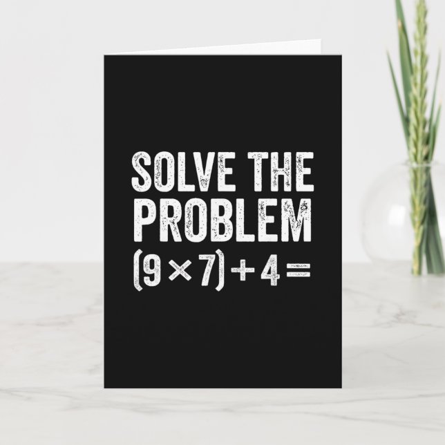Rolig Lös Problemet 67 Meme Sex Sju  Kort (Framsida)
