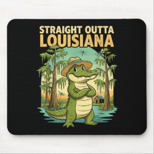 Rolig Louisiana Alligator Retro Vilda Liv Resa Ba Musmatta