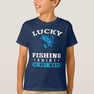 Rolig Lucky Fisketräja Tvätta Inte T-Shirt
