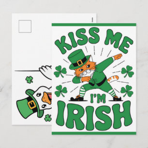 Rolig Lucky Goose St Patricks Day-design Helg Vykort