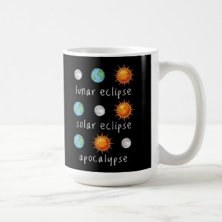 Rolig Lunar Solförmörkelse Apokalyps Kaffemugg