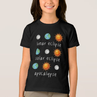 Rolig Lunar solförmörkelse Apokalyps T Shirt