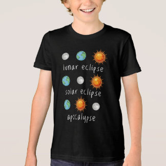 Rolig Lunar solförmörkelse Apokalyps T Shirt