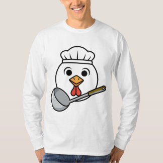 Rolig lunchdam-tröja, Kycklinghuvud Cafeteria Tee