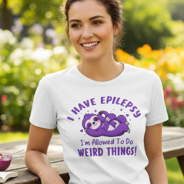 Rolig Lutfisk Epilepsimedvetenhet Present T Shirt