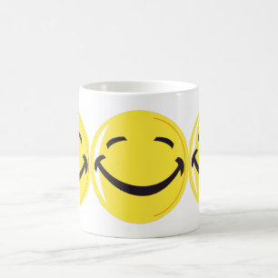 Rolig lycklig kaffemugg
