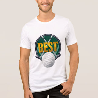 rolig Lyx "Bästa" Golf Emblem T Shirt