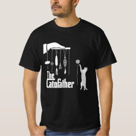 Rolig Mafia Katt Parodi Grafisk T-Shirt