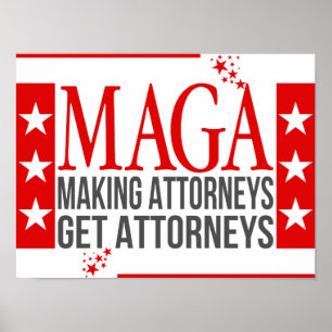 Rolig MAGA-affisch med sarkastiskt politiskt Poster