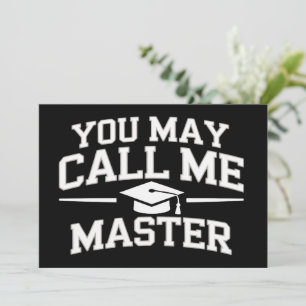 Rolig magisterexamen MBA utbildning examen Inbjudningar