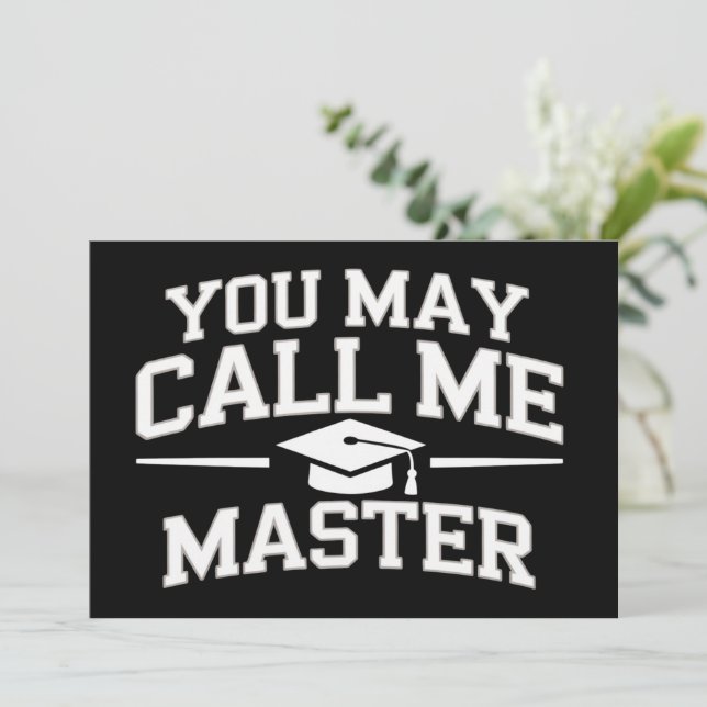 Rolig magisterexamen MBA utbildning examen Inbjudningar (Stående Fram)