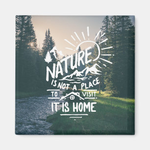 Rolig magnet för naturcitationsteckenkyl